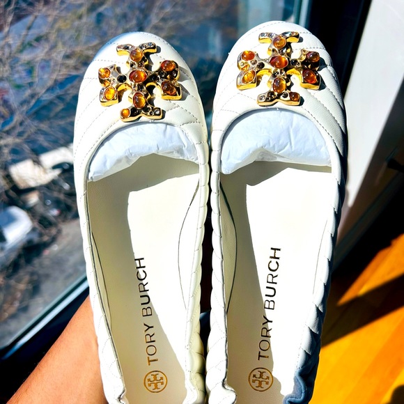 NWT - Tory Burch Quilted Ballet - Queens Day Nappa Leather...